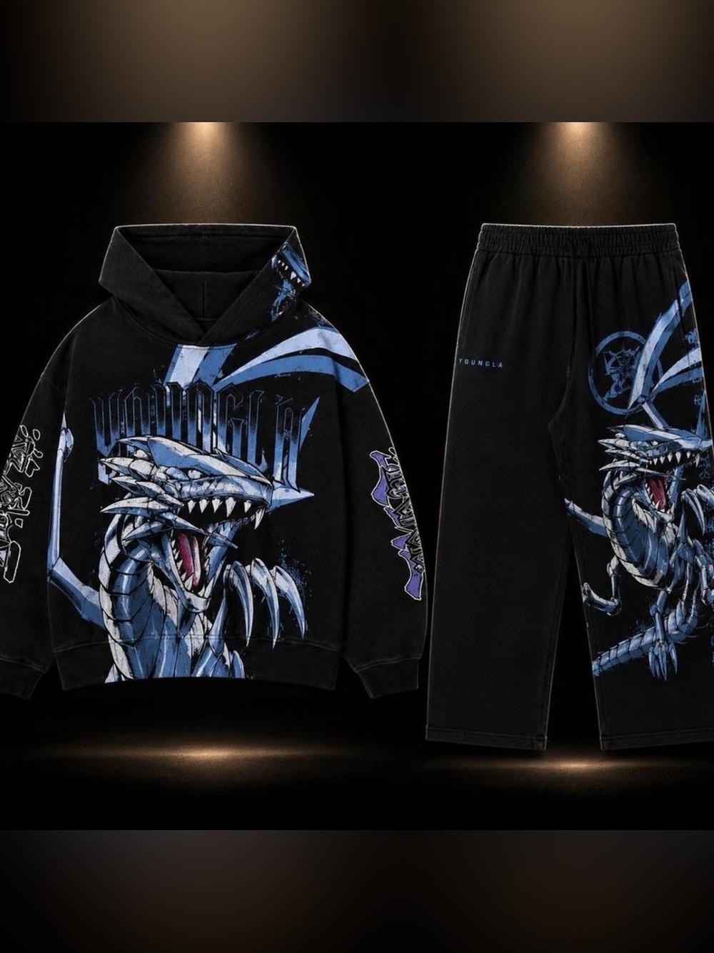 YoungLa x Yu-Gi-Oh ‘Blue Eyes Kaiba’ *COMPLETE SET NWT* (Hoodie:XL/Sweatpants:L)
